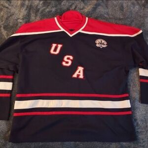 Vintage XL Steve and Barry Athletic Depart  USA Hockey Jersey  #76